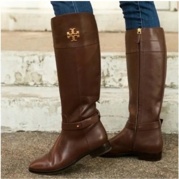 Tory Burch Everly Riding Boots- 6W - Picture 1 of 9